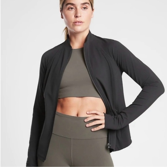 Athleta Jackets & Blazers - Athleta Salutation Jacket Black Size Large